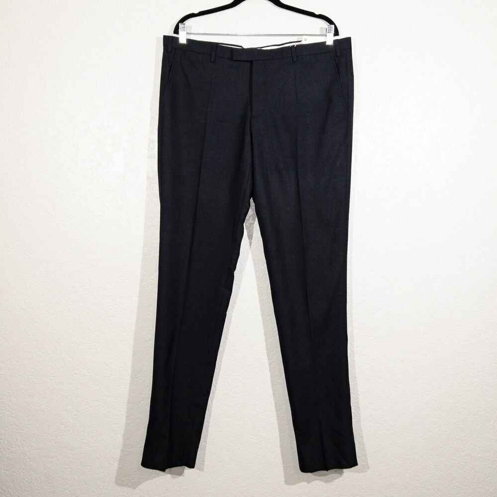 NWT Emporio Armani Black Wool Trouser Pants Size Large / EU 54